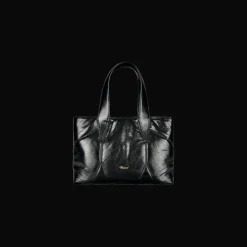 Diamond mini puffer tote bag