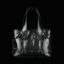 Diamond puffer tote bag