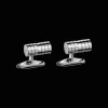Ice Cube Cylindrical Cufflinks